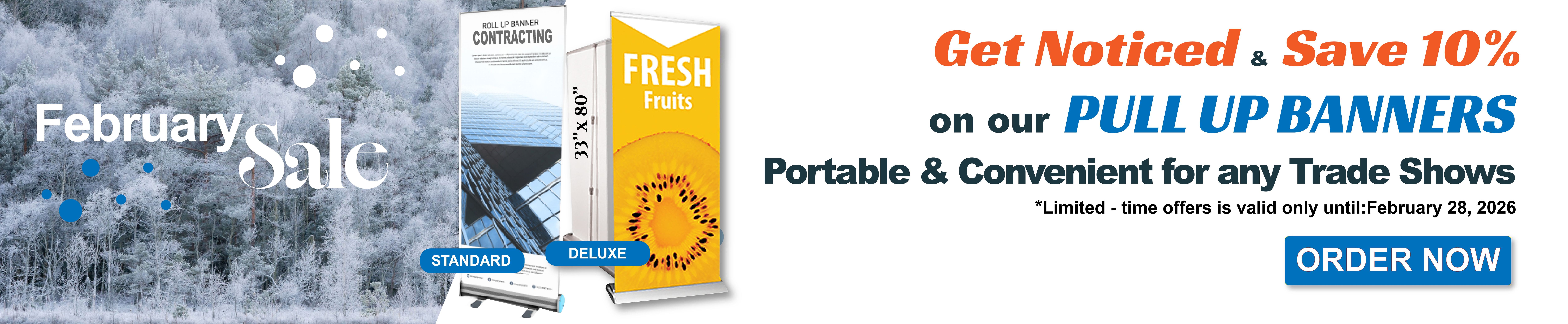 Pull up banner 10% Discount