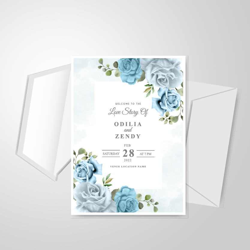 Suede Invitations Card (Velvet Soft Touch)