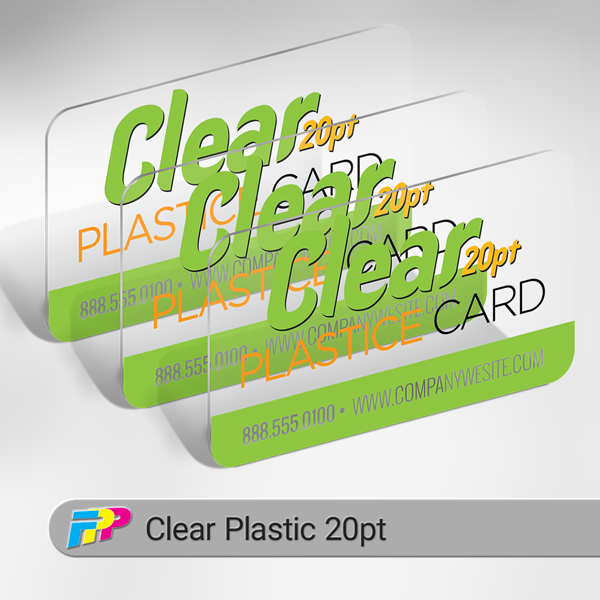 Plastic Business Cards (Clear).