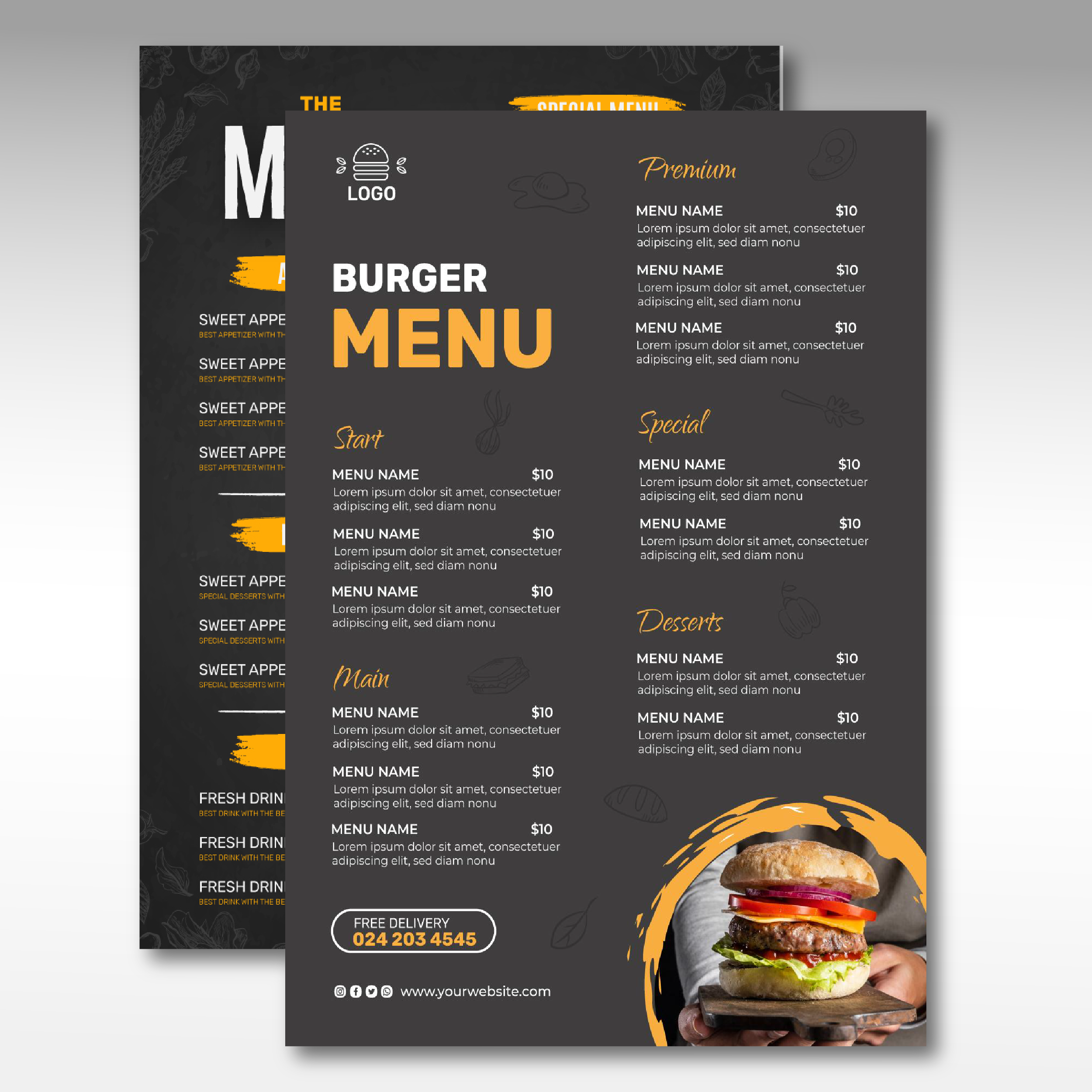 Dine-In Menu