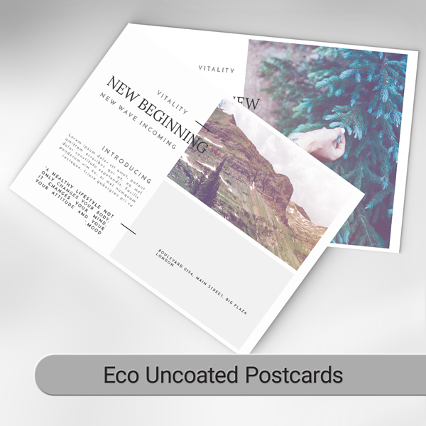 Eco Uncoated Postcards Eco Uncoated Postcards