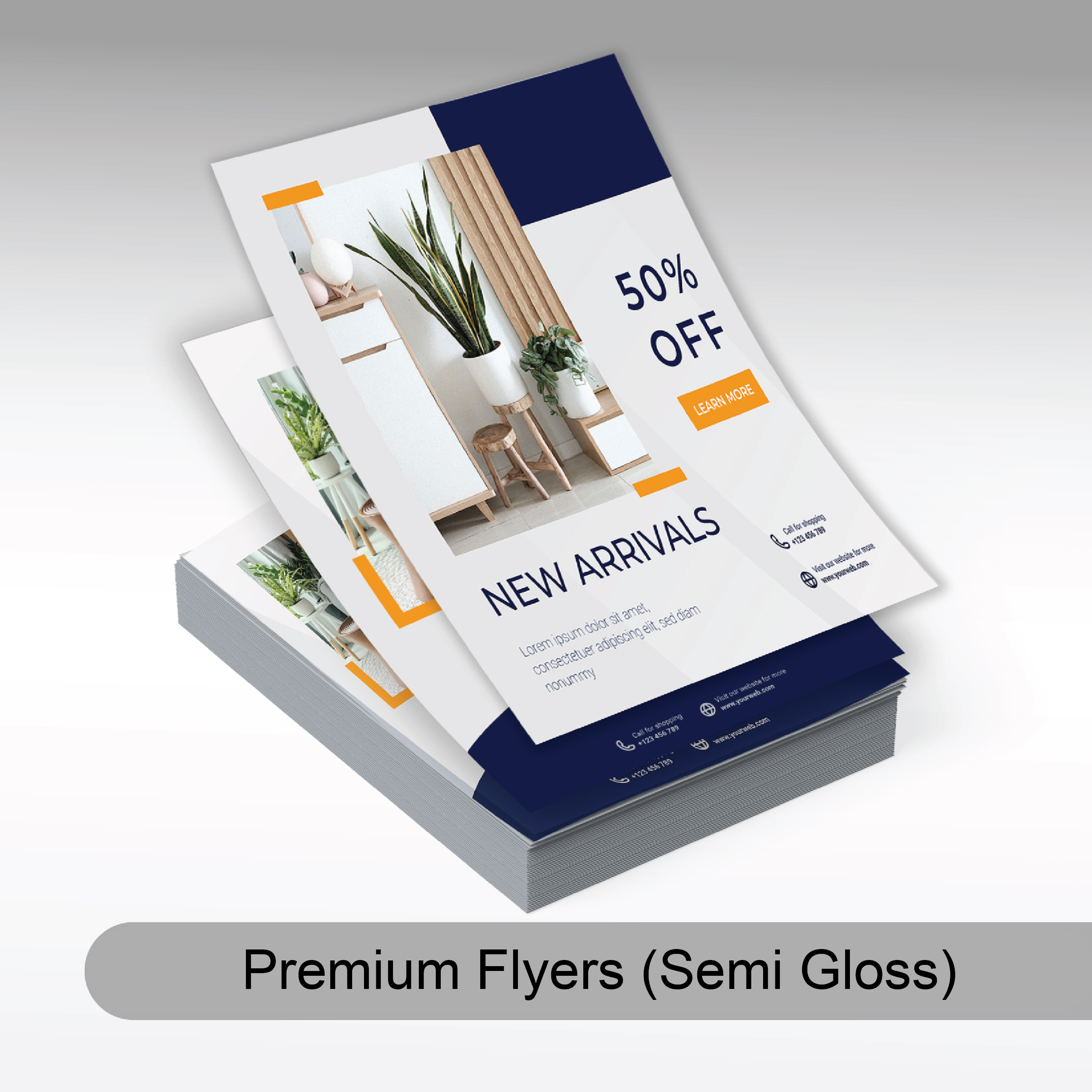 Premium Flyers (Semi Gloss).