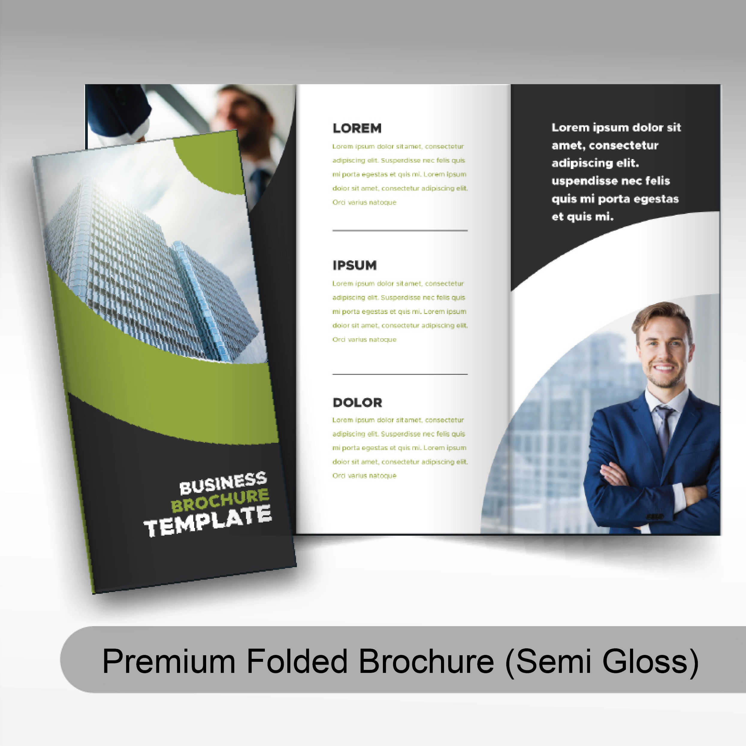 Premium Folded Brochure (Semi Gloss)