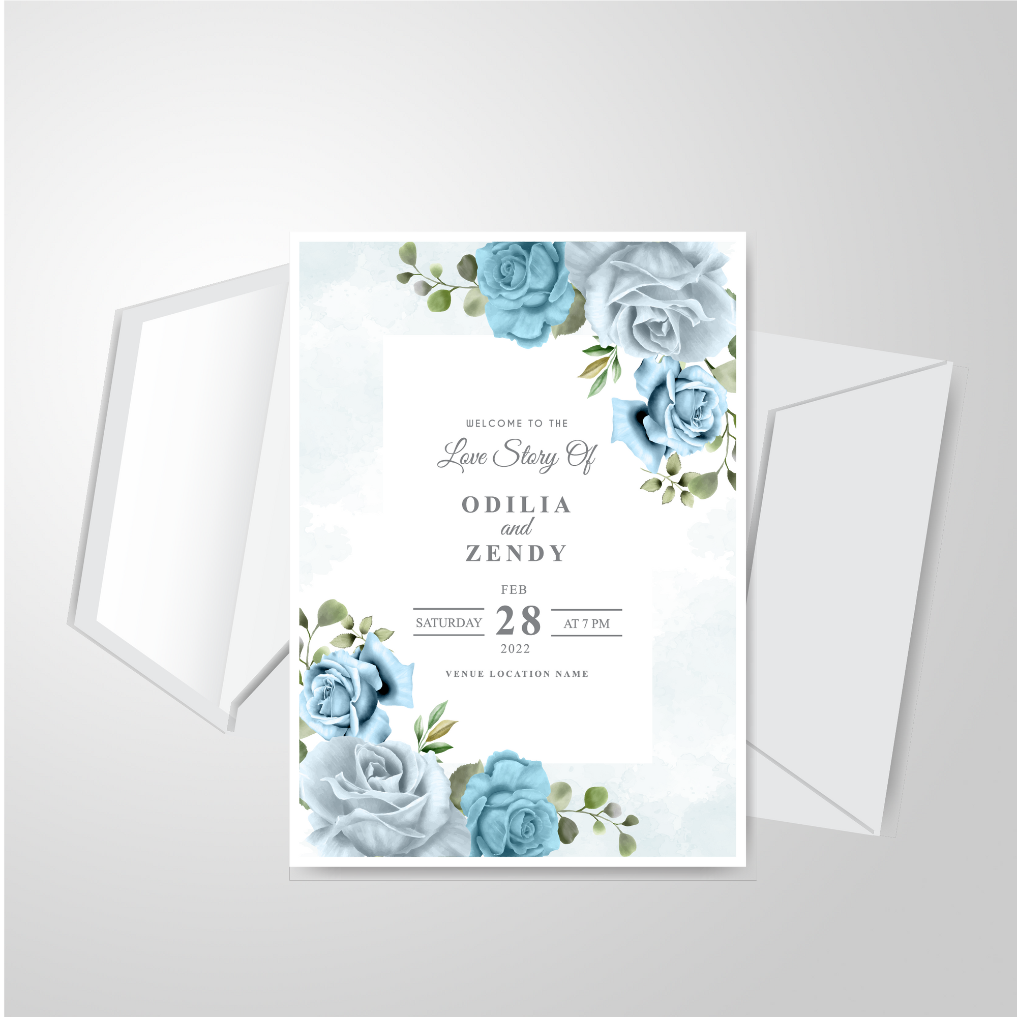 Suede Invitations Card (Velvet Soft Touch) 1