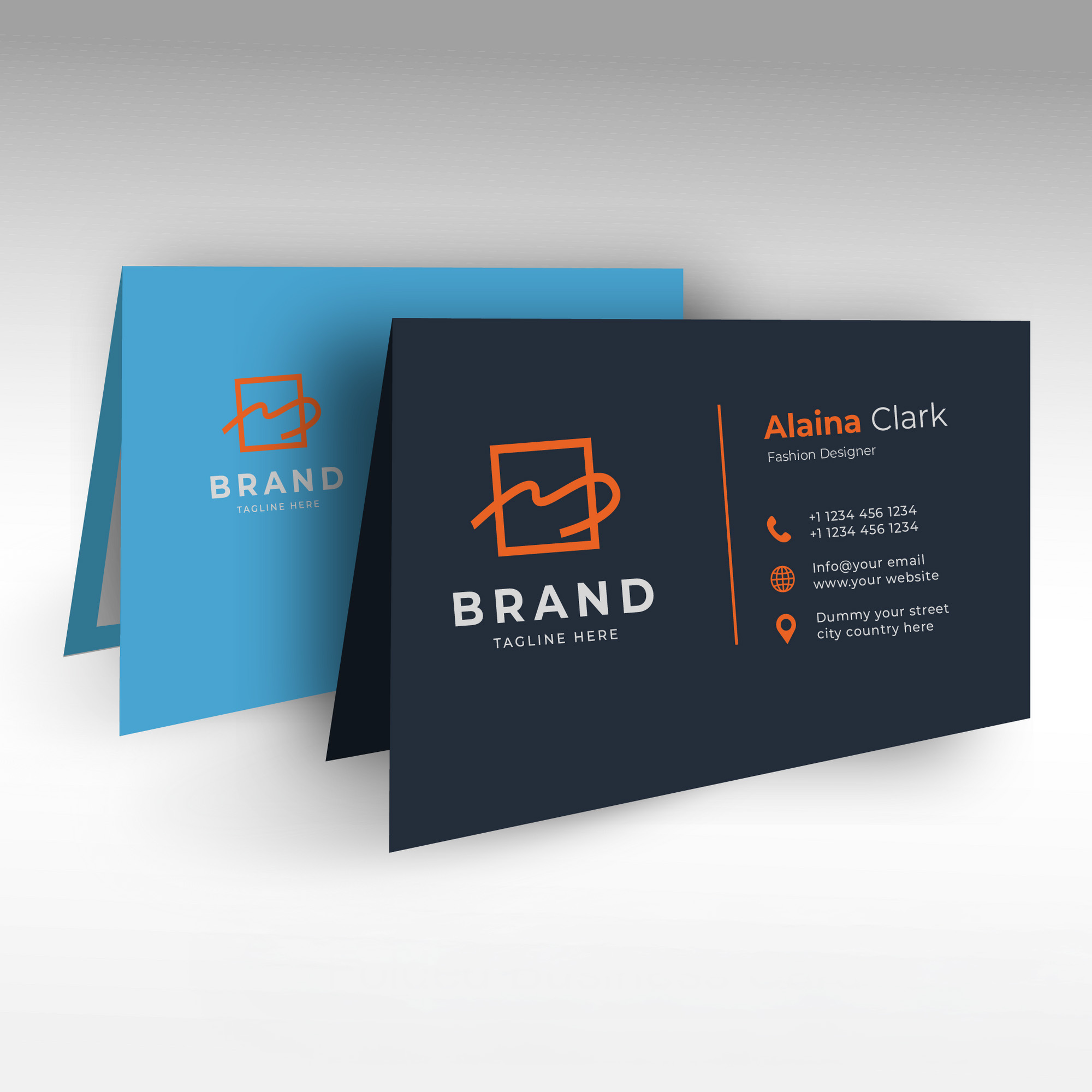 Folded Business Cards 1