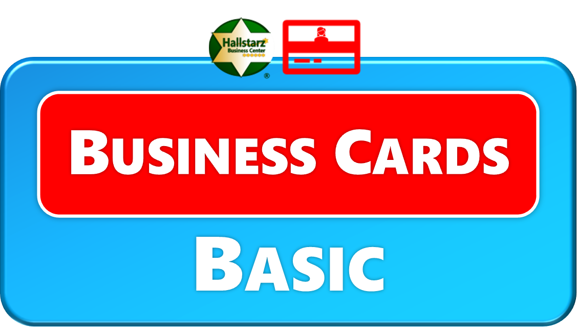 <span style="color:#00B0F0;"><b>BASIC BUSINESS CARDS</b></span>