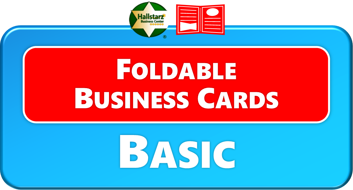 <span style="color:#00B0F0;"><b>BASIC FOLDABLE BUSINESS CARDS</b></span>