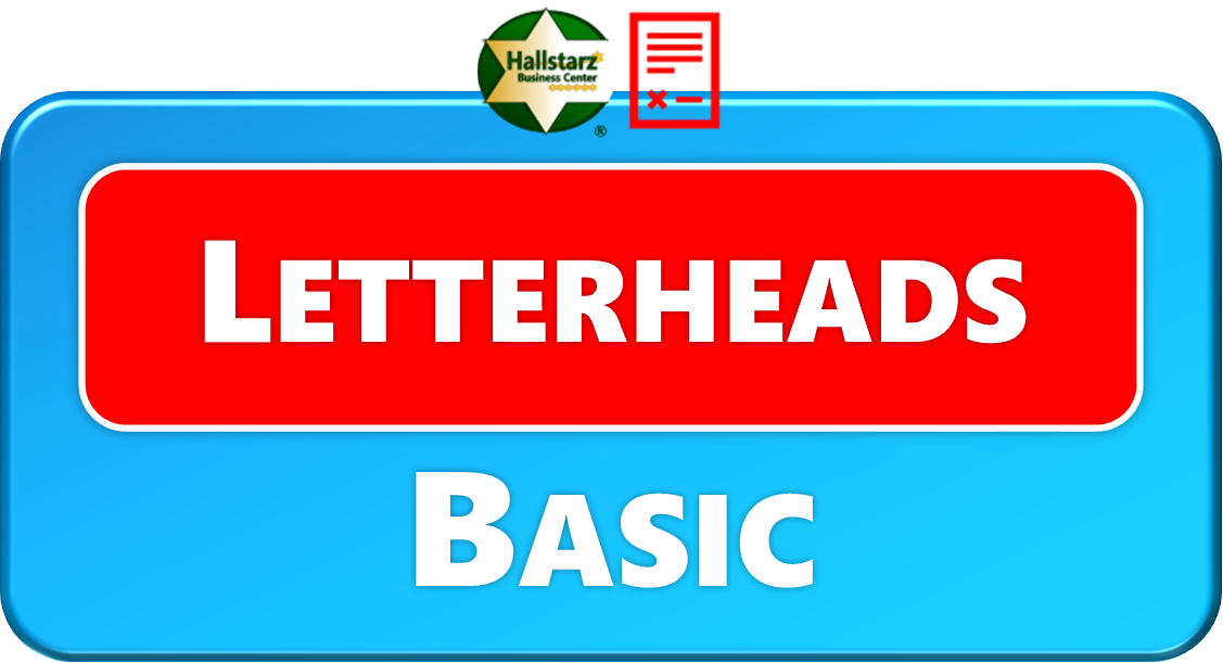<span style="color:#00B0F0;"><b>BASIC LETTERHEADS</b></span>