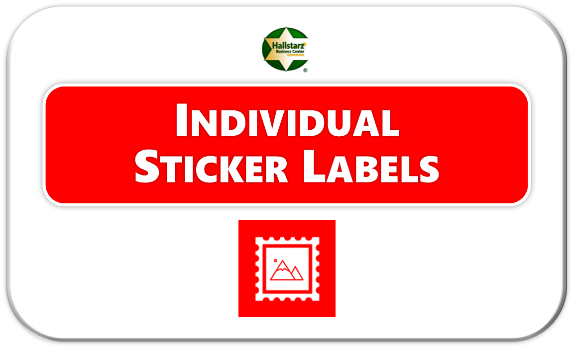 INDIVIDUAL STICKER LABELS