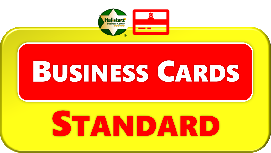 <span style="color:#FFD700;"><b>STANDARD BUSINESS CARDS</b></span>