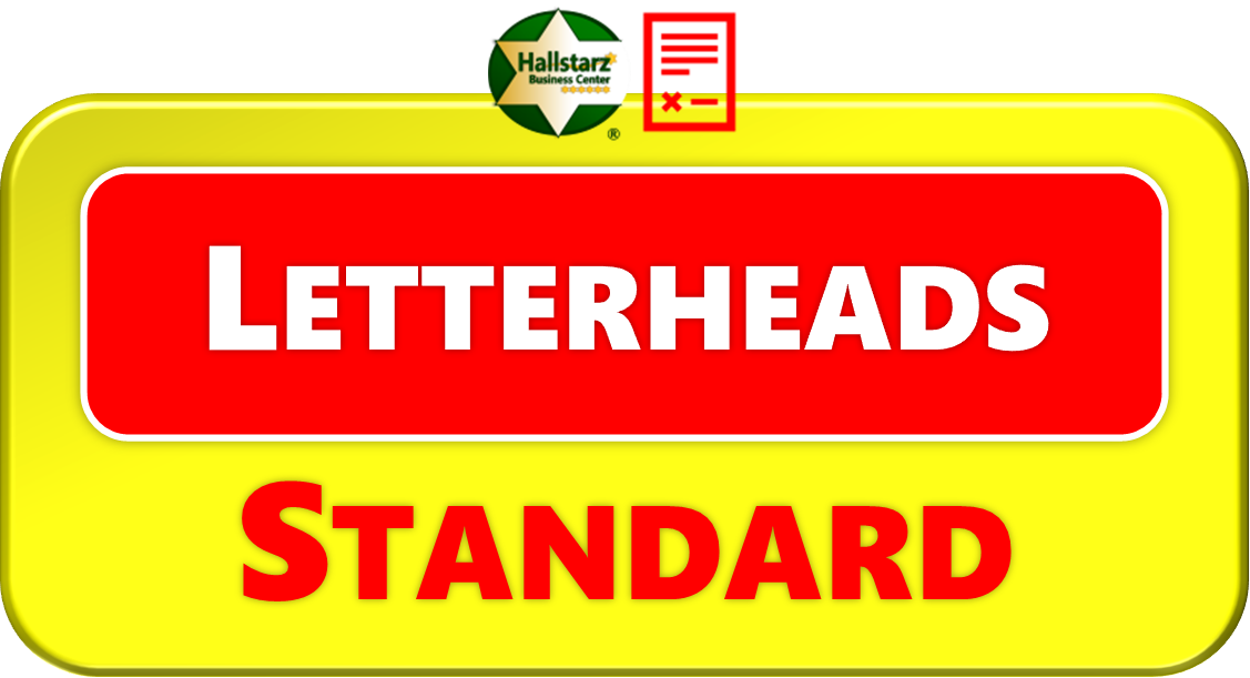 <span style="color:#FFD700;"><b>STANDARD LETTERHEADS</b></span>