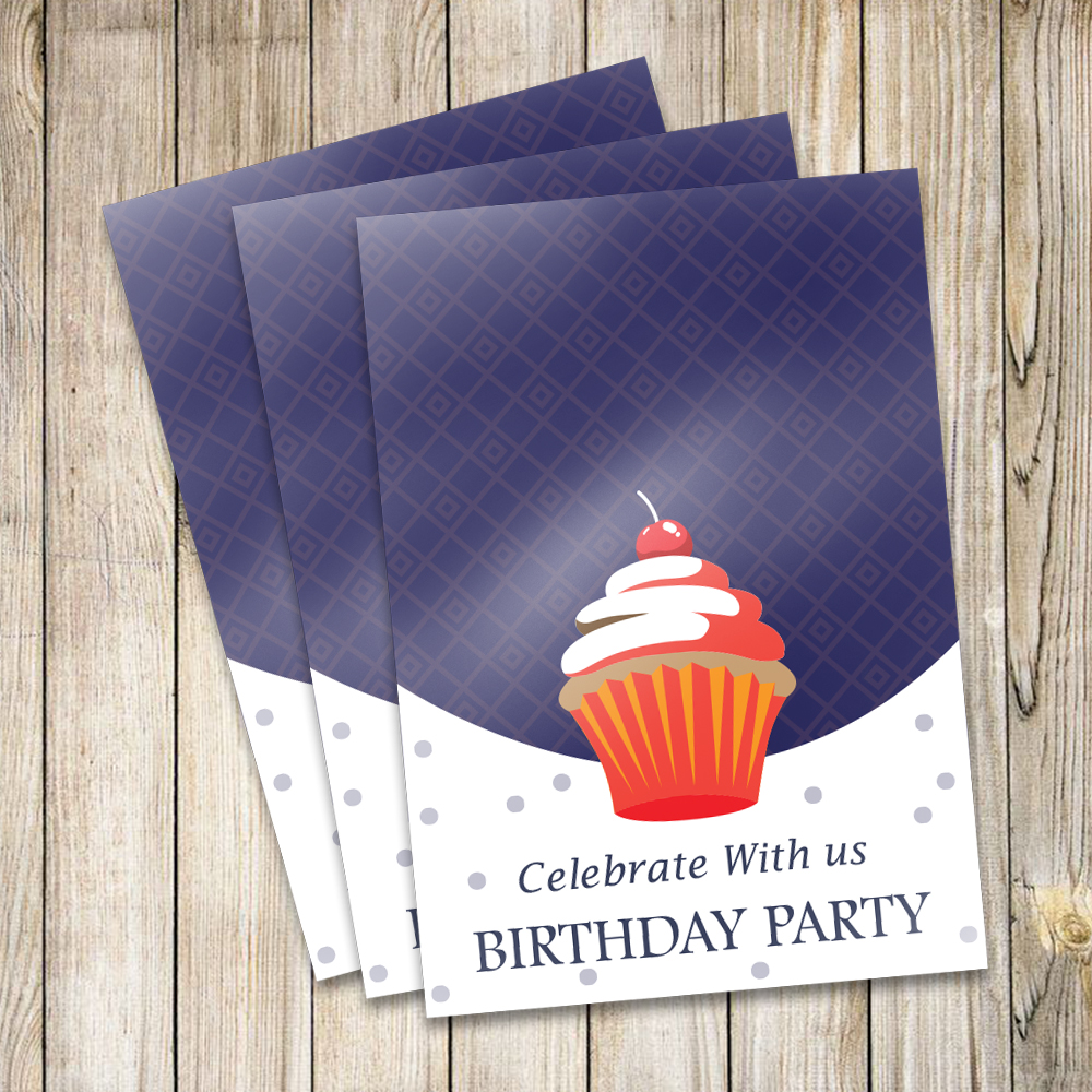 BASIC PARTY ANNOUNCEMENT CARDS 8