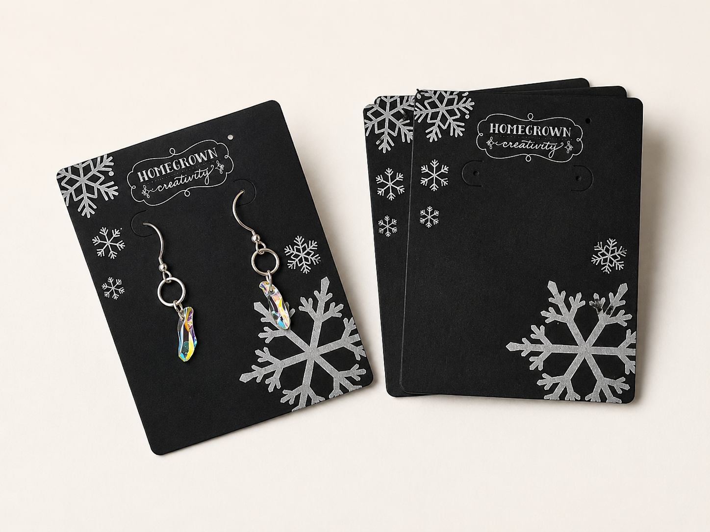 Specialty metallic ink printing samples