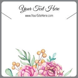 Watercolor Flowers Pink Peonies