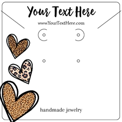 Leopard Print Hearts