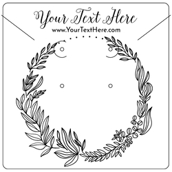 Wreath Leaves Line Art