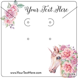 Watercolor Unicorn Floral Flowers