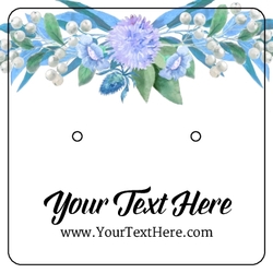 Blue Watercolor Flowers 