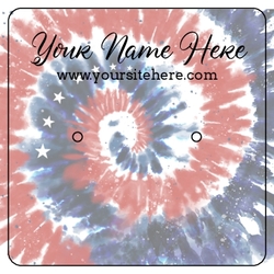 4th July Patriotic Red White Blue Tie Dyed 