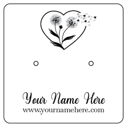 Dandelion Flower Heart Make a Wish