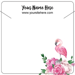 Pink Flamingo Floral Design