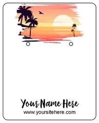 Sunrise Sunset Palm Tree Tropical Beach