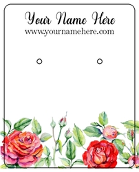 Roses Watercolor Floral Flowers Red Pink