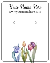 Tulips Flowers Watercolors