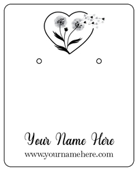 Dandelion Flower Heart Make a Wish