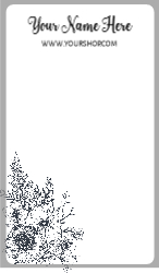 Floral Boutique Drawing Outline Black White