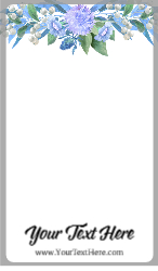 Blue Watercolor Flowers 