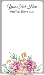 Watercolor Flowers Pink Peonies