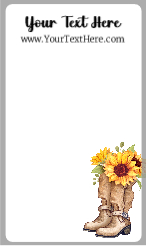 Cowboy Boots Sunflowers