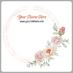 Floral Frame Border Watercolor Pastels