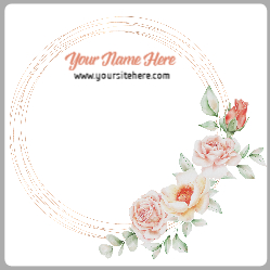 Floral Frame Border Watercolor Pastels