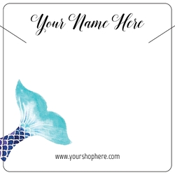 Mermaid Tail Watercolor Display Cards