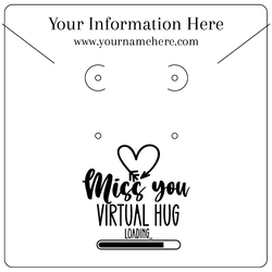 Miss You Virtual Hug Loading - Social Distancing Zoom Online School