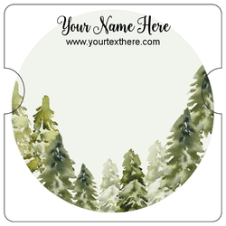 Forest Pine Tree Circle Background