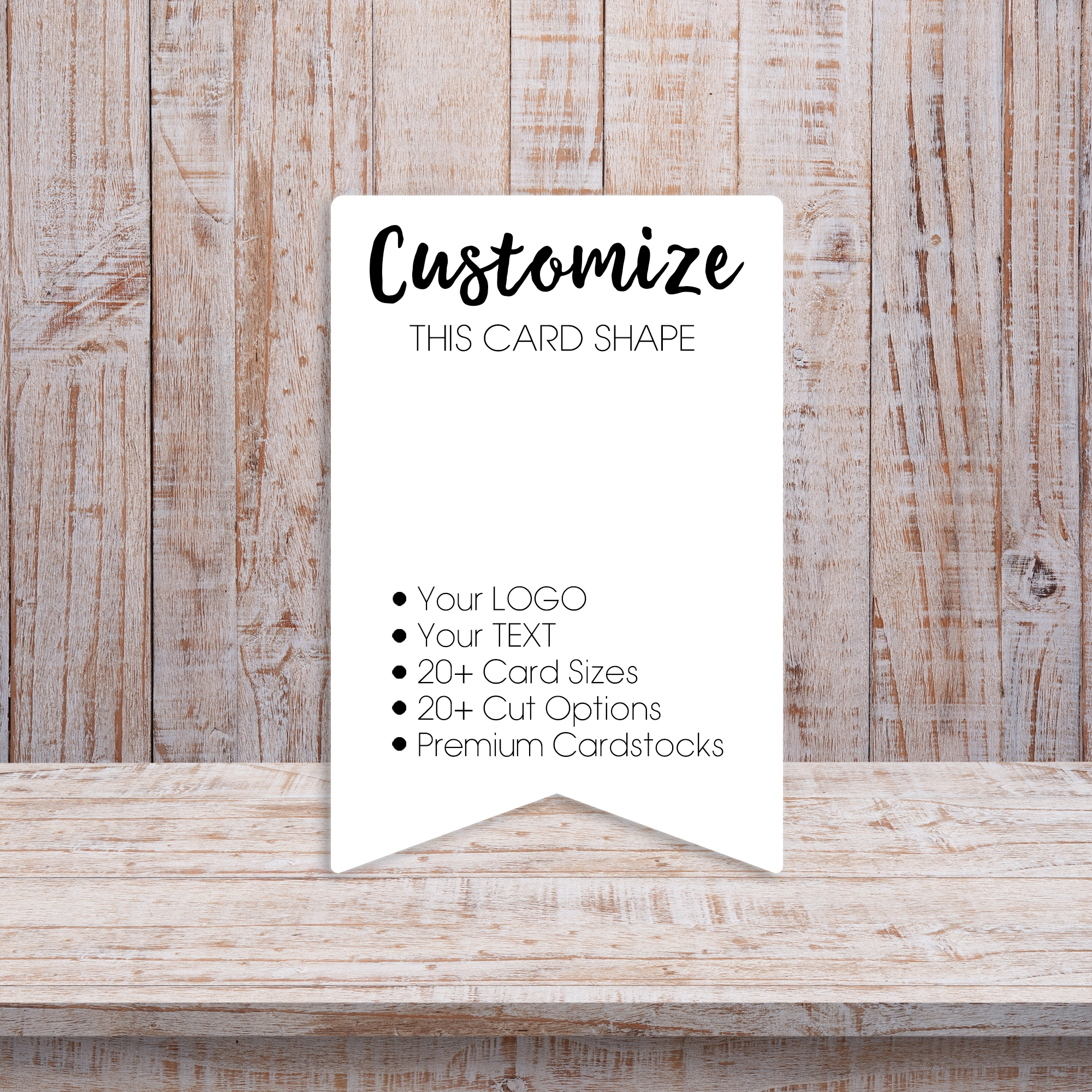 Pennant Flag Shape Earring Jewelry Display Packaging Cards