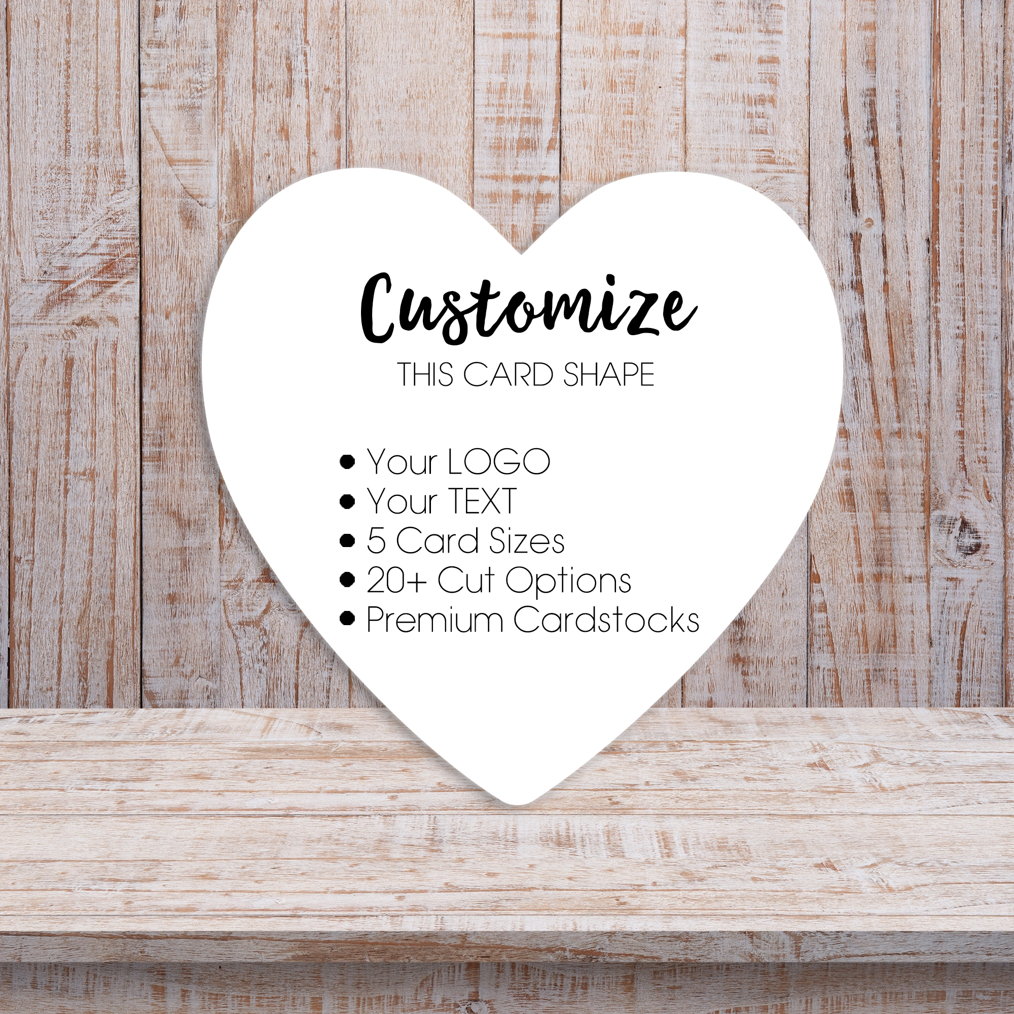 Heart Shape Jewelry DIsplay Packaging Earring Cards