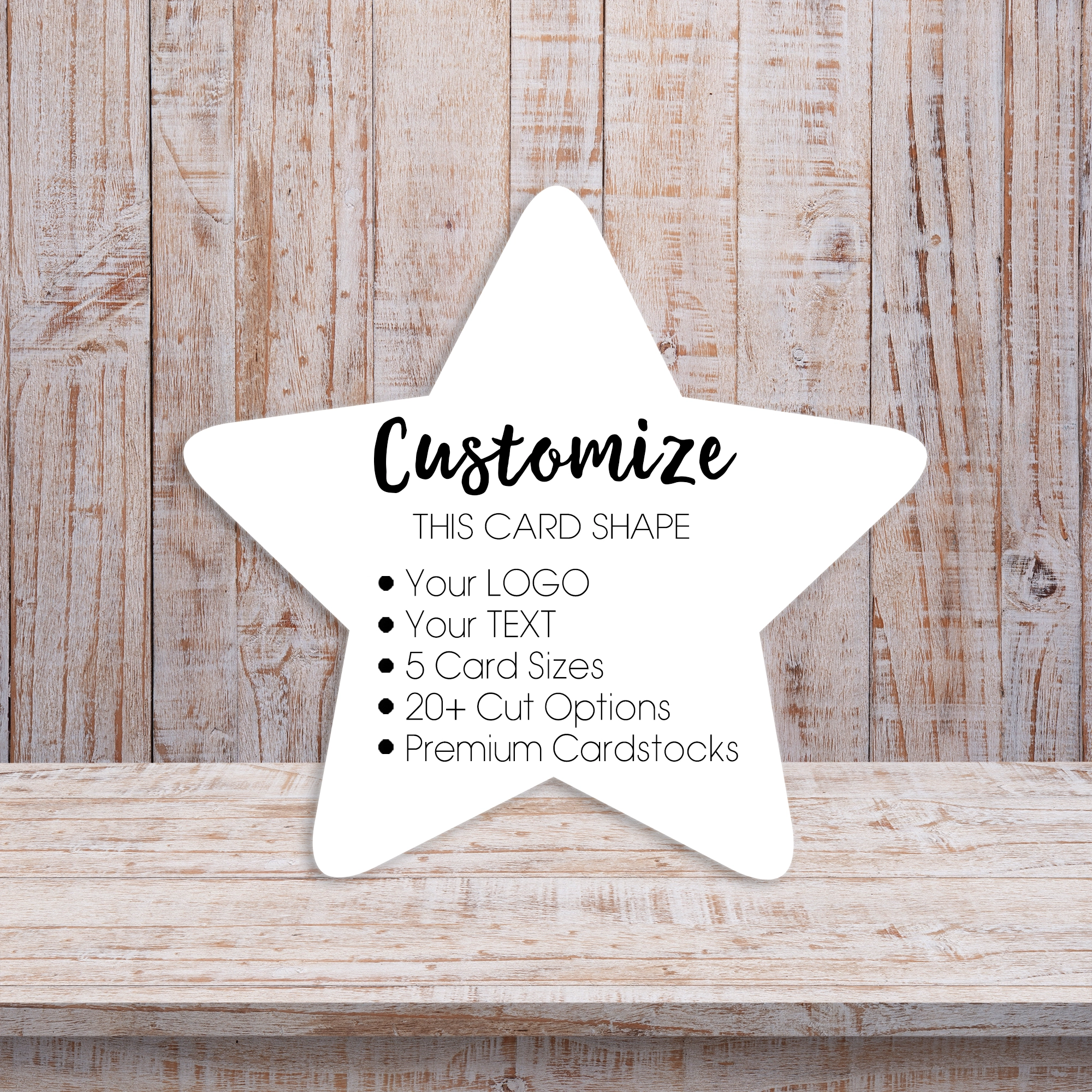 Star Shape Jewelry DIsplay Packaging Earring Cards