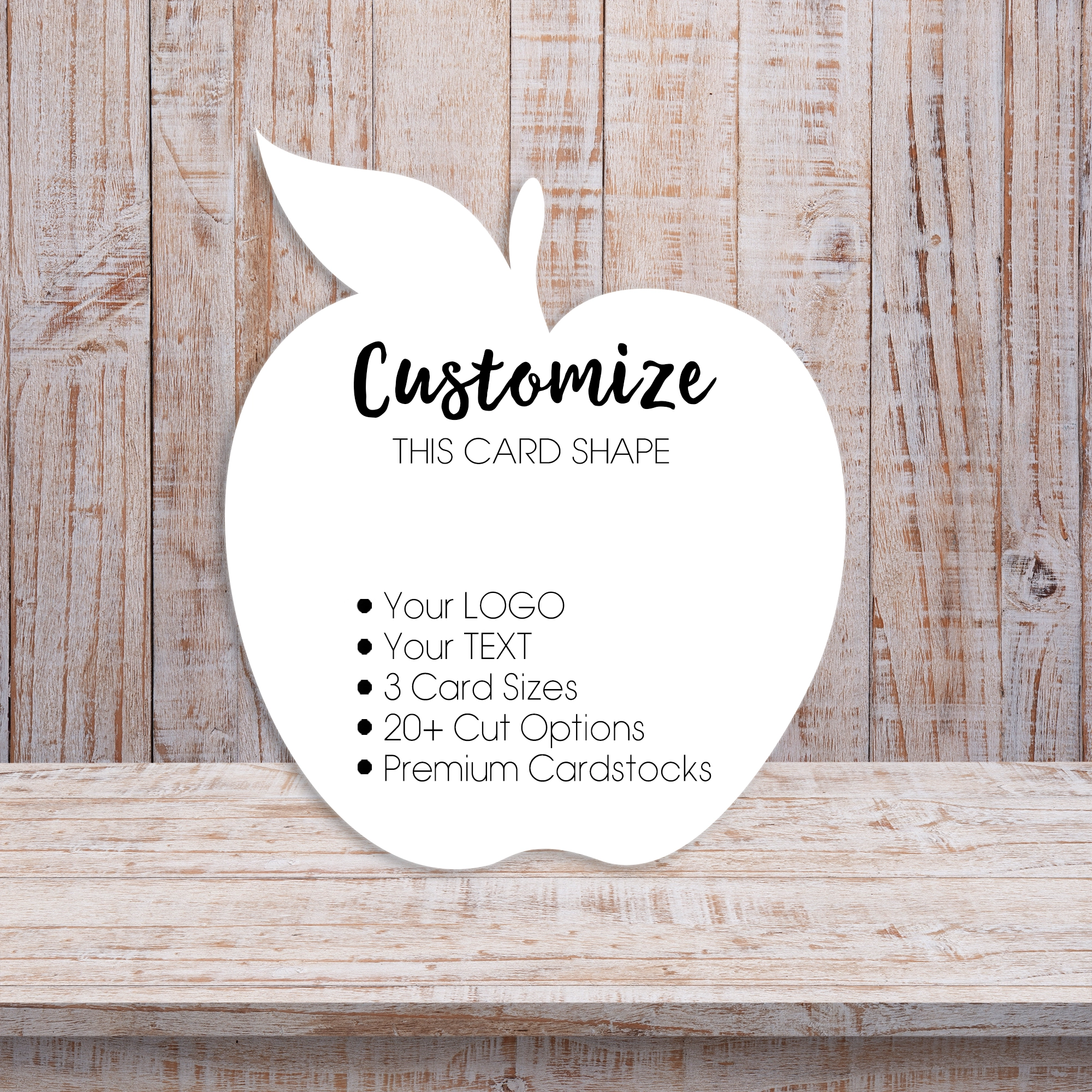 Apple Teacher Appriciation Die Cut Product Display Earring Cards