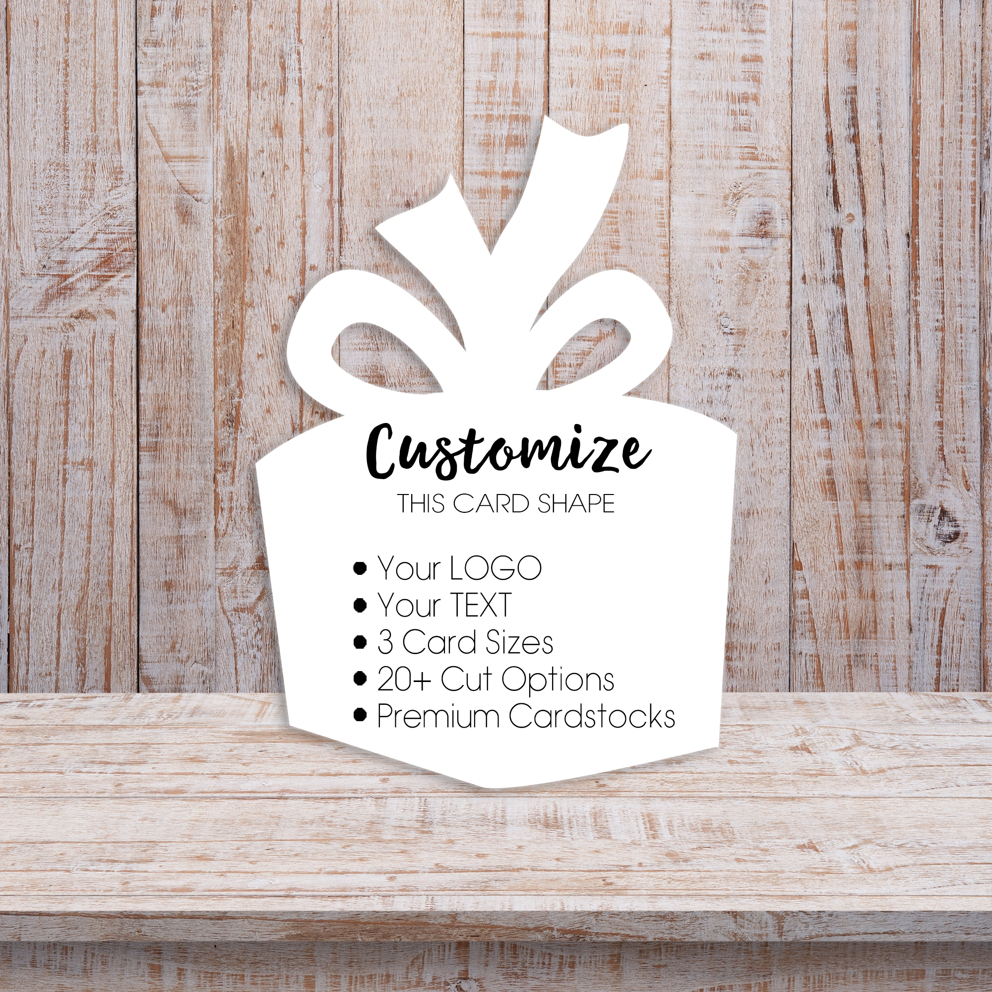 Gift Box Present Die Cut Product Display Earring Cards