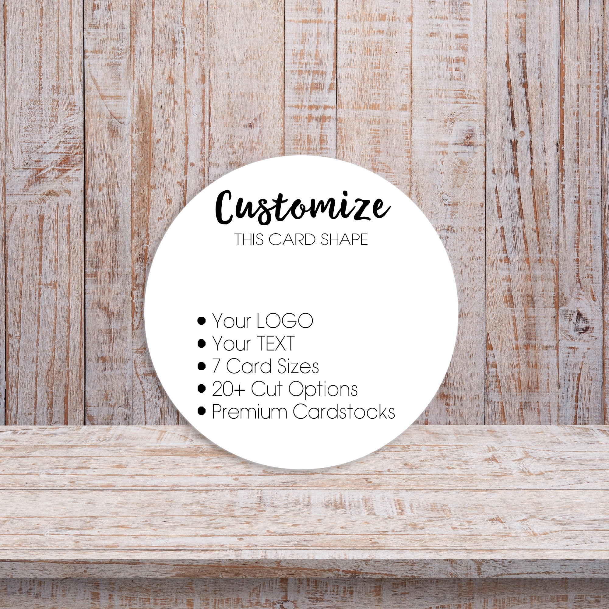 Circle Round Product Display Packaging Earring Cards