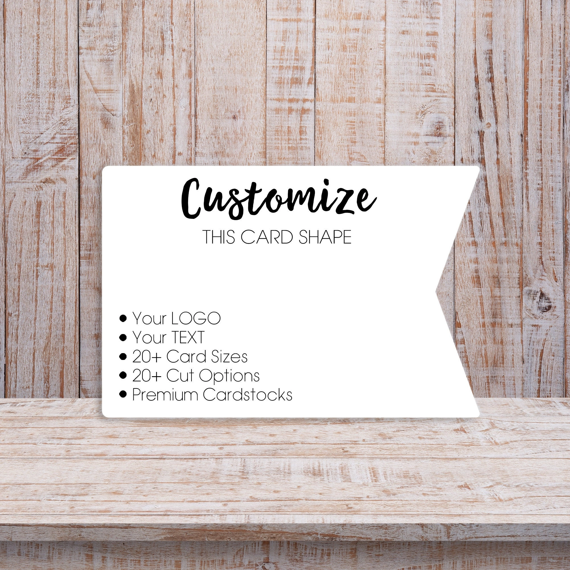 Horizontal Pennant Flag Shape Earring Jewelry Display Packaging Cards