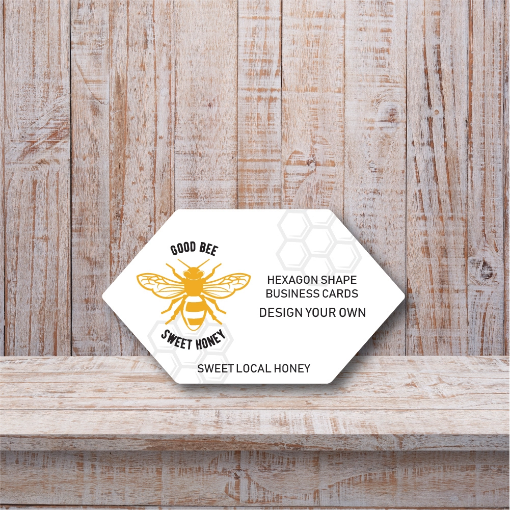 Hexagon Shape Boutique Style Business Cards