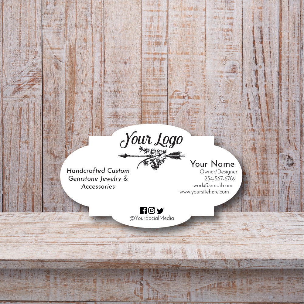 Business Cards Ornate Die Cut