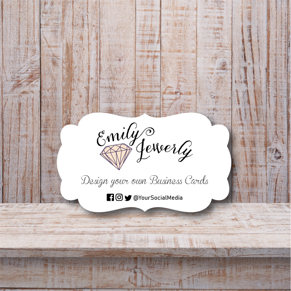 Business Cards Ornate Die Cut