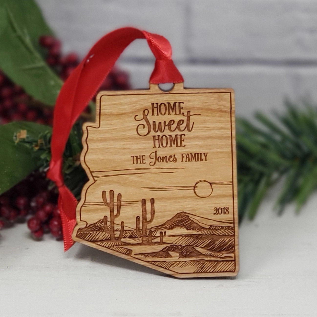 Arizona State Christmas Ornament