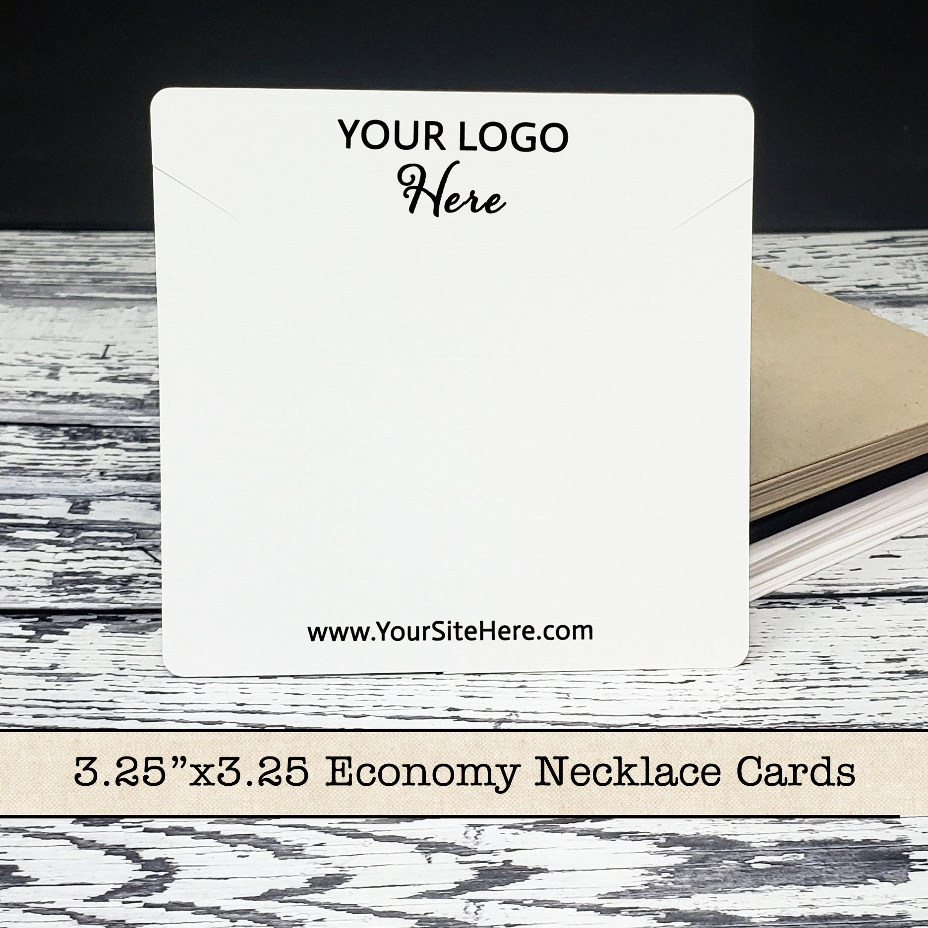 3.25" x 3.25" Necklace Cards